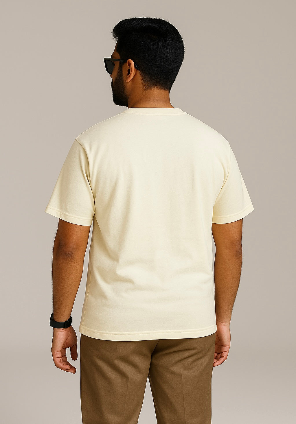 Relaxed Fit UNISEX French Terry T-Shirts 100% Premium Cotton OFF WHITE