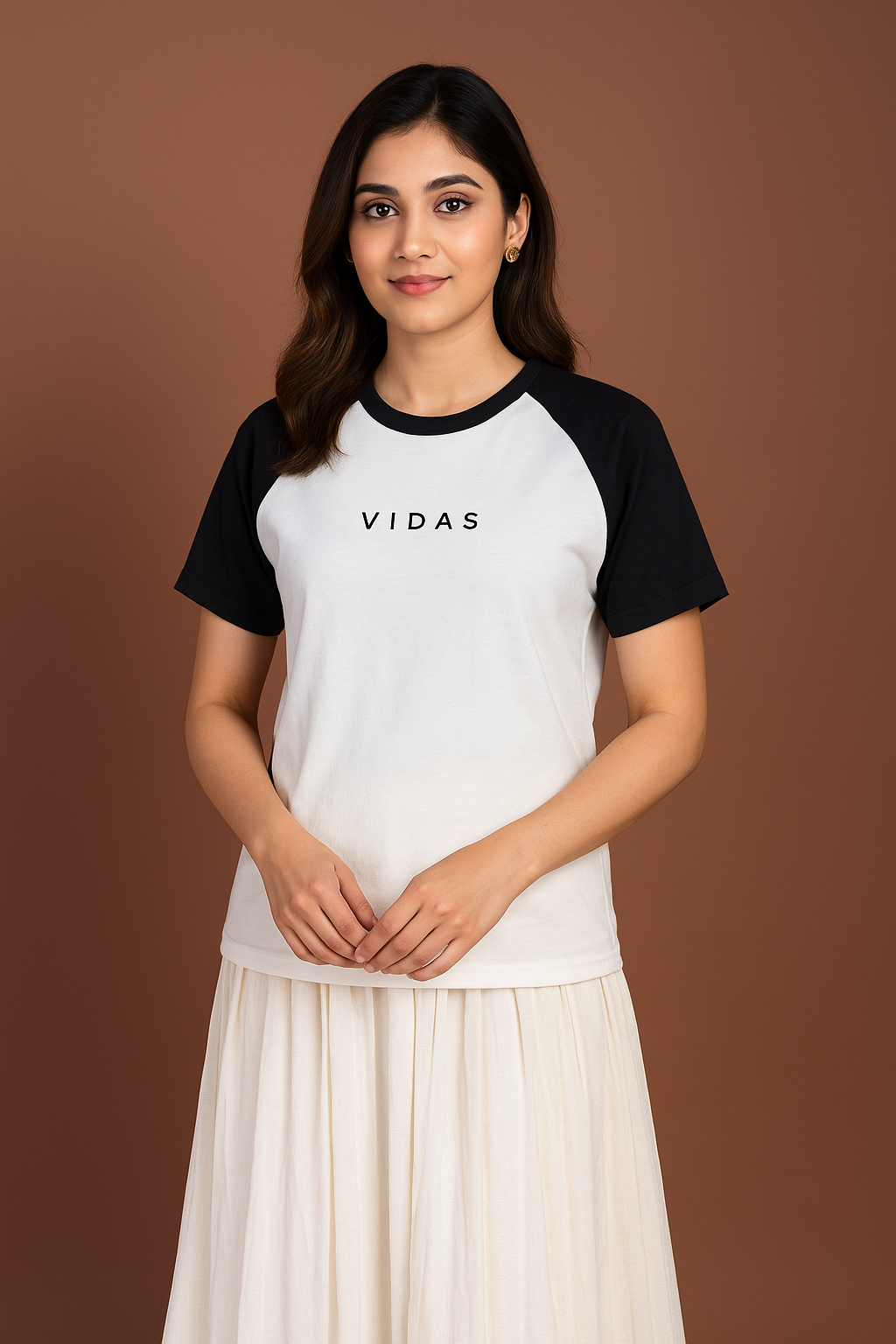 Premium Men’s/Women’s Mid-Night Black Raglan Sleeve Cotton T-Shirt