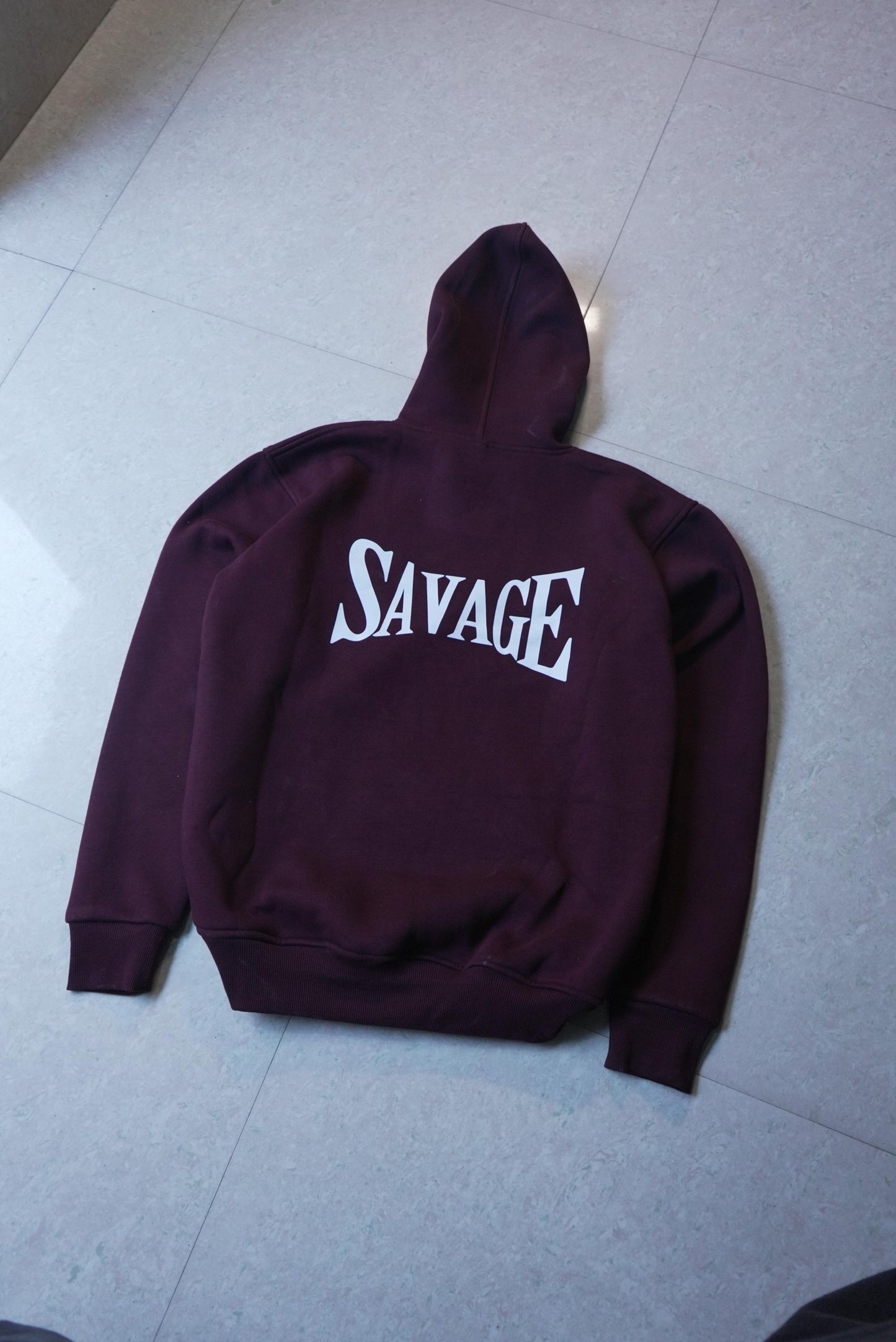 Premium WINE SAVAGE 100% cotton 340 GSM Hoodie